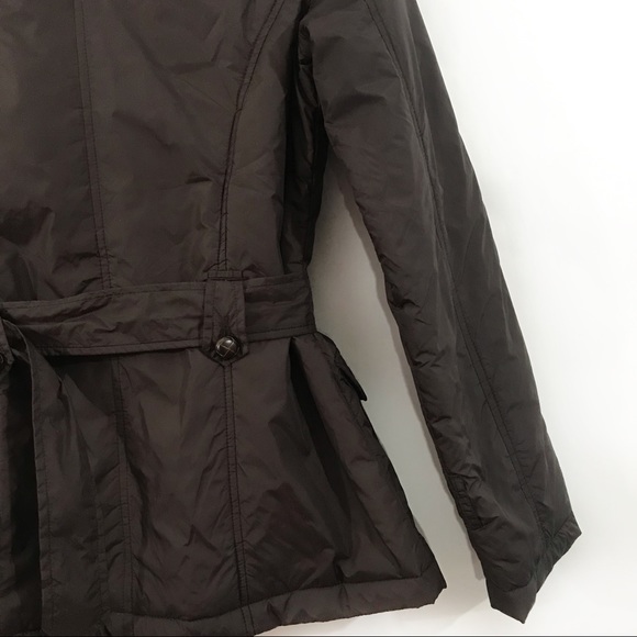 JOIE Faux Fur Belted Puffer Style Jacket Brown - Picture 6 of 10